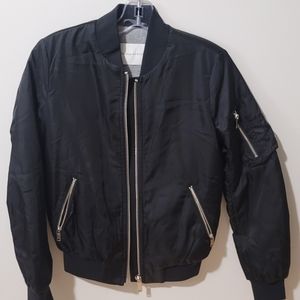 Babaton XXS Satin Finish Bomber Jacket
